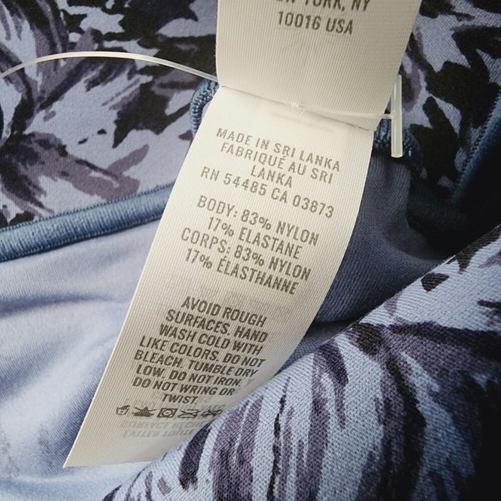 NWT Aerie Offline Real Me Xtra High Waisted 7/8 Legging - Blue Floral - Small - Picture 8 of 13